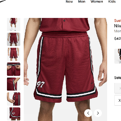 Full view of Nike DNA Crossover Basketball Shorts